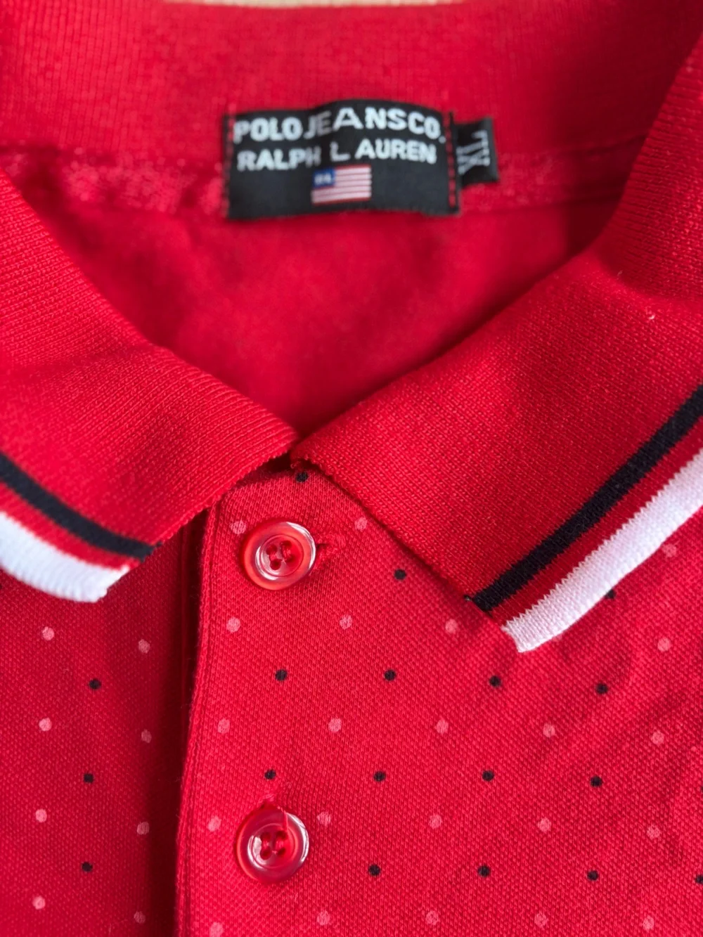 Ralph Lauren Red Polo with White Logo